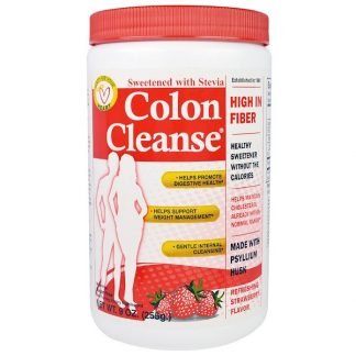 Health Plus, コロンクレンズ, ステビア甘味料, ストロベリー味, 9オンス (255 g) (Discontinued Item)