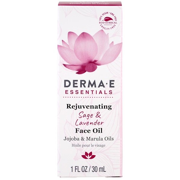 Derma E, Rejuvenating Face Oil, Sage & Lavender , 1 fl oz (30 ml)