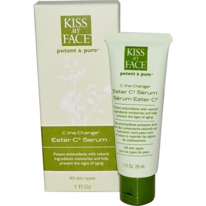 Kiss My Face, C The Change®（C チェンジ）、Ester C®（エステル C）セラム、1 液量オンス (29 ml)