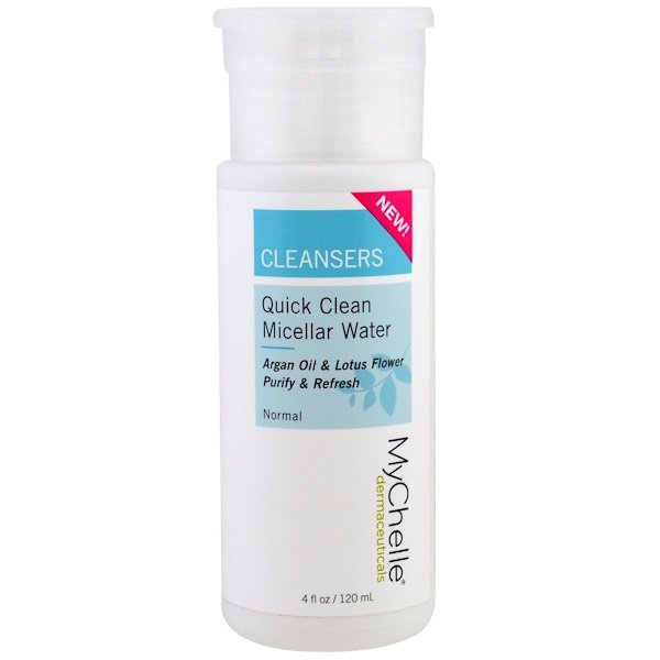 MyChelle Dermaceuticals, クレンザー、クイッククリーン・ミセルウォーター、ノーマル、4 fl oz (120 ml)