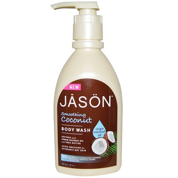 Jason Natural, ボディウォッシュ, スムージングココナッツ, 30 液量オンス (887 ml)