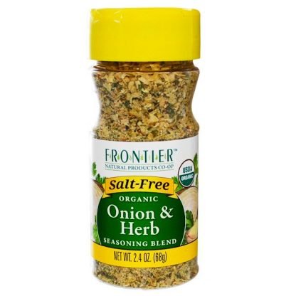 Frontier Natural Products, オーガニック・オニオン＆ハーブ、調味料ブレンド、2.4オンス（68 g） (Discontinued Item)