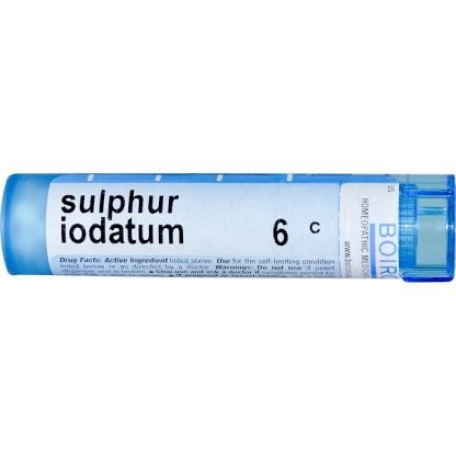Boiron, Single Remedies, Sulphur Iodatum（サルファ ロダタム）、6C、約80ペレット