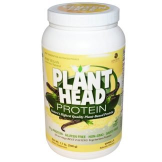 Genceutic Naturals, プラントヘッド・プロテイン、バニラ、1.7 lb (780 g)