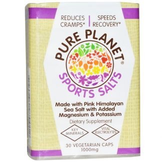 Pure Planet, スポーツソルト、1000 mg、3植物性カプセル