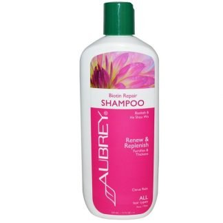 Aubrey Organics, ビオチンリペアシャンプー, 柑橘類の雨, 11液量オンス (325 ml)