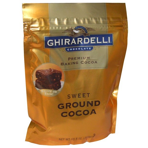 Ghirardelli, ギラデリ、プレミアムベーキングココア、甘味のあるココア粉末、10.5オンス(298 g)