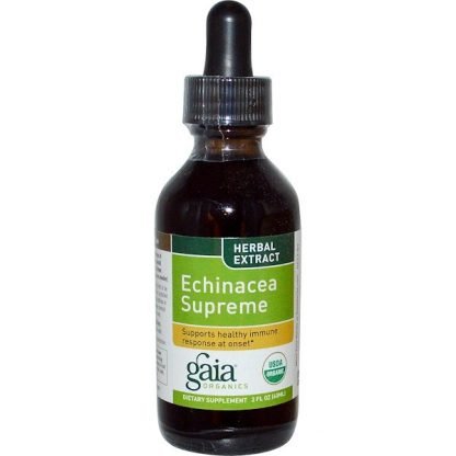 Gaia Herbs, エキナセア・スプリーム、オーガニック、 2液量オンス(60 ml)