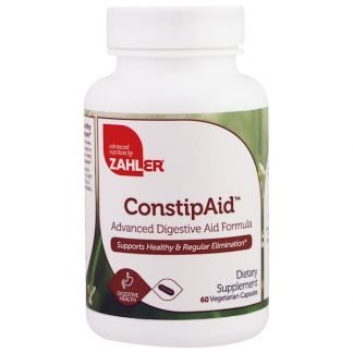 Zahler, ConstipAid、先進的な消化補助フォーミュラ、ベジタリアンカプセル60錠