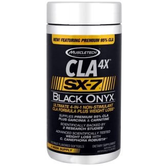 Muscletech, CLA 4X、SX-7、ブラックオニキス、112フルーツフレーバーソフトジェル