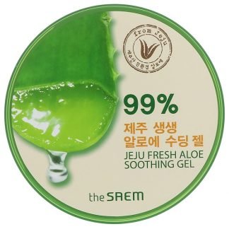 The Saem, 済州フレッシュ・アロエ・スージングジェル、10.14 液体オンス（300 ml）
