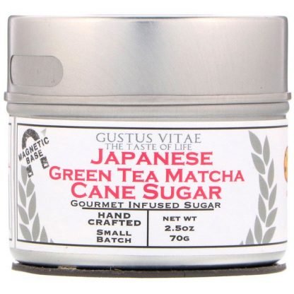 Gustus Vitae, ケーンシュガー、日本茶抹茶、2.5オンス (70 g)