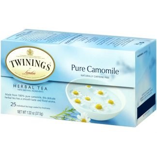 Twinings, ハーブティー, ピュアカモミール, カフェインフリー, 25 ティーバック, 1.32 oz (37.5 g)