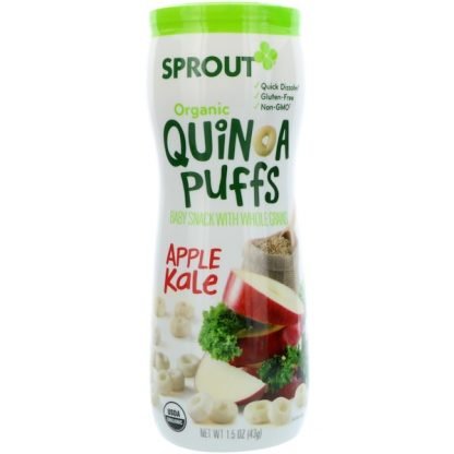 Sprout Organic, キノアパフ、アップルケール、1.5 oz (43 g)