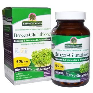 Nature's Answer, Brocco-Glutathione、500 mg、60ベジキャップ