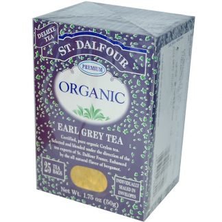 St. Dalfour, オーガニック、アールグレイ･ティー、25ティーバッグ、1.75 oz (50 g) (Discontinued Item)