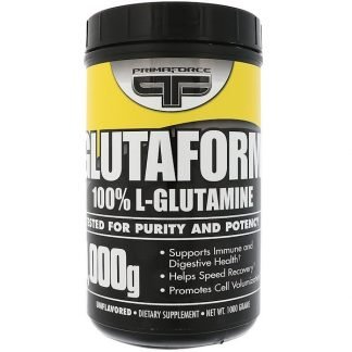 Primaforce, グルタフォーム、100％L-グルタミン、香料不使用、1000g
