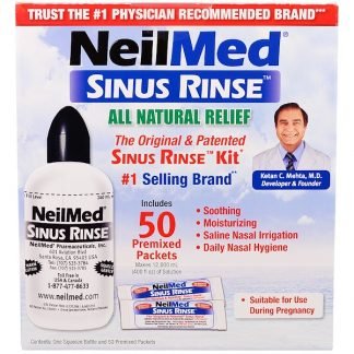 NeilMed, オリジナル＆サイナスリンスキット (特許取得済み), 50包, 1キット