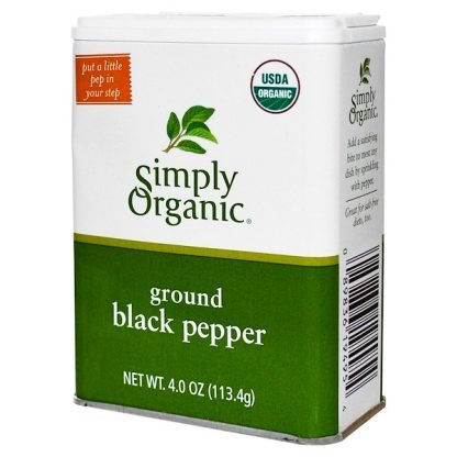Simply Organic, 粉黒コショウ、4オンス (113.4 g)