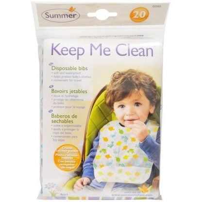 Summer Infant, キープ・ミー・クリーン、使い捨てよだれかけ、よだれかけ 20 枚