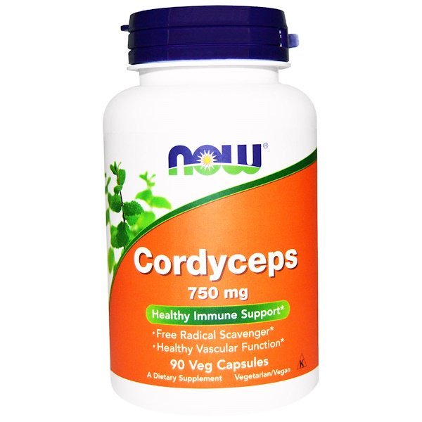 Now Foods, 冬虫夏草, 750 mg, 90粒(ベジタリアンカプセル)