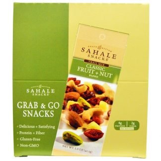 Sahale Snacks, Trail Mix, Classic Fruit + Nut Blend, 9 Packs, 1.5 oz (42,5 g) Each