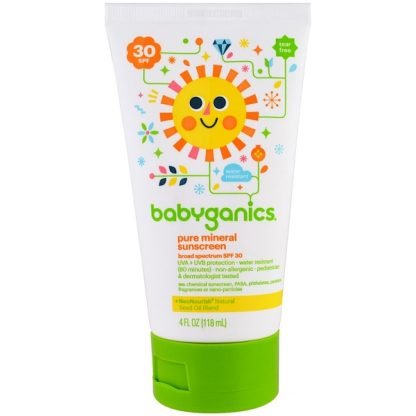BabyGanics, 純粋ミネラル日焼け止めローション, SPF 30, 4 oz (118 ml)