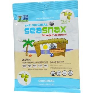 SeaSnax, "Classic" Olive, Roasted Seaweed Snack, 5 sheets - .54 oz (15 g)