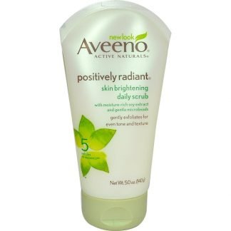 Aveeno, Active Naturals（アクティブナチュラルズ）、Positively Radiant（ポジティブリーラディアント）、スキンブライトニングデイリースクラブ、140g