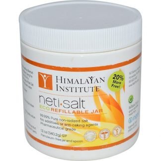 Himalayan Institute, Neti•Salt, エコ詰め替え可能容器, 12 oz (340.2 g)
