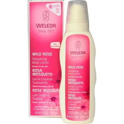 Weleda, パンパリング・ボディーローション、ワイルドローズ、6.8オンス (200 ml)