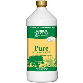 Buried Treasure, 70+ 植物性ミネラル, ピュア・コロイド・ミネラル, 32 fl oz (946 ml)