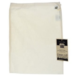 ECOBAGS, オーガニック・コットン・プロデュース・バッグ、大、1袋、12 "x 15" h