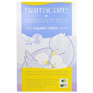 Natracare, 新米ママ、オーガニック コットン カバー、天然 出産ナプキン、10 枚