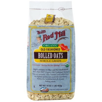 Bob's Red Mill, オーガニック･オールドファッション･ロールドオート、全粒、16オンス(453 g)