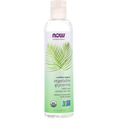 Now Foods, ソリューションズ、オーガニック野菜グリセリン、8 fl oz (237 ml)