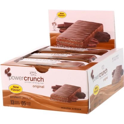 BNRG, パワークランチプロテインエナジーバー、オリジナル、モカクリーム、12本、各1.4 oz (40 g) (Discontinued Item)