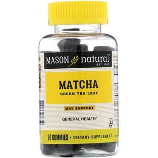 Mason Natural, Matcha Green Tea Leaf, 60 Gummies