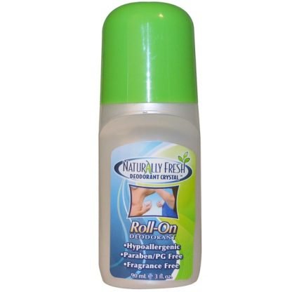 Naturally Fresh, デオドラントクリスタル, ロールオン, 無香料, 3液量オンス (90 ml)