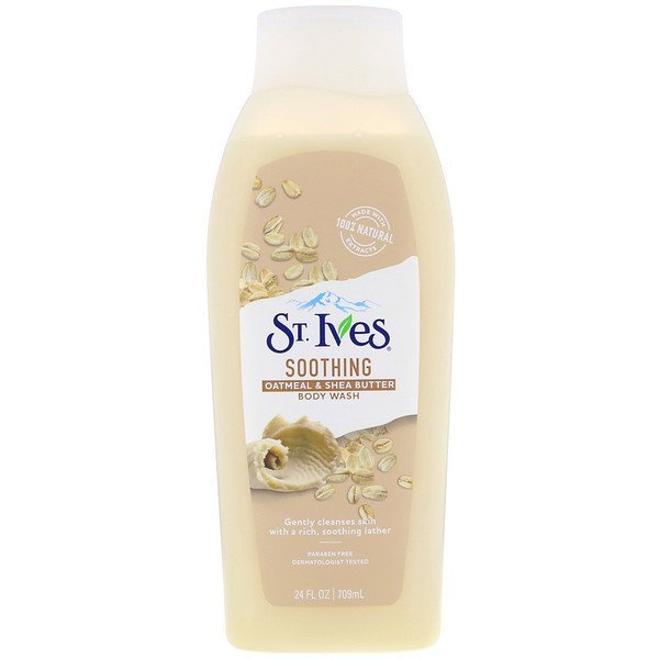St. Ives, Nourish & Soothe, Oatmeal & Shea Butter Body Wash, 24 fl oz (709 ml)