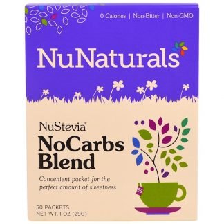 NuNaturals, ニューステビア、 ノーカーブブレンド、 50パック、 1 oz (29 g)