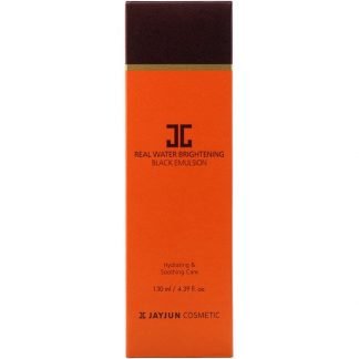 Jayjun Cosmetic, リアルウォーターブライトニング・ブラックエマルジョン、4.39 fl oz (130 ml)