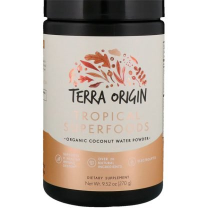 Terra Origin, Tropical Superfoods, Organic Coconut Water Powder, 9.52 oz (270 g) (Discontinued Item)