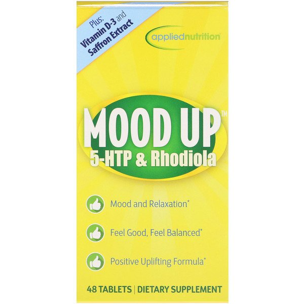 appliednutrition, Mood Up、5-HTPとロディオラ、48錠