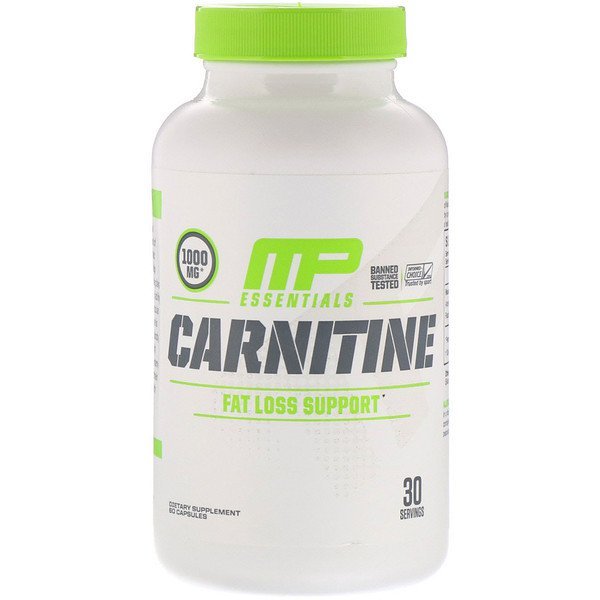 MusclePharm, カルニチン,脂肪燃焼サポート,60カプセル