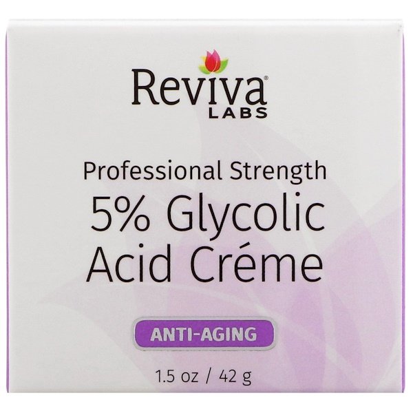 Reviva Labs, 5%グリコール酸クリーム、アンチエイジング、1.5オンス (42 g) (Discontinued Item)