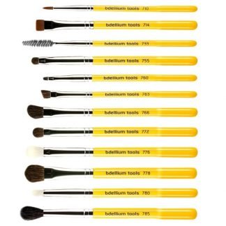 Bdellium Tools, スタジオライン、 アイブラシセットとポーチ、 12ピースセット