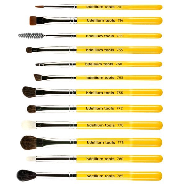 Bdellium Tools, スタジオライン、 アイブラシセットとポーチ、 12ピースセット
