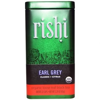 Rishi Tea, オーガニック・ルーズリーフ紅茶、アールグレイ、クラシック + シトラス (65 g)