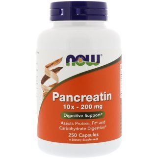 Now Foods, パンクレアチン、10X - 200 mg、250カプセル